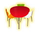 mesa infantil Jacobsen ovo, mesas infantiles, mesas infantiles diseadas, mesas infantiles con diseo, mesa infantil